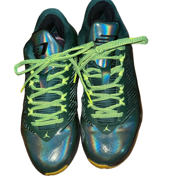 Jordan CP3.VIII Men\'s Size 8.5 US 684855-350 Green Yellow Basketball Shoes